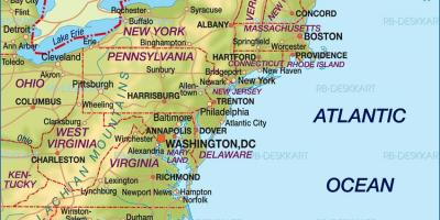 Boston on yhdysvaltojen kartta