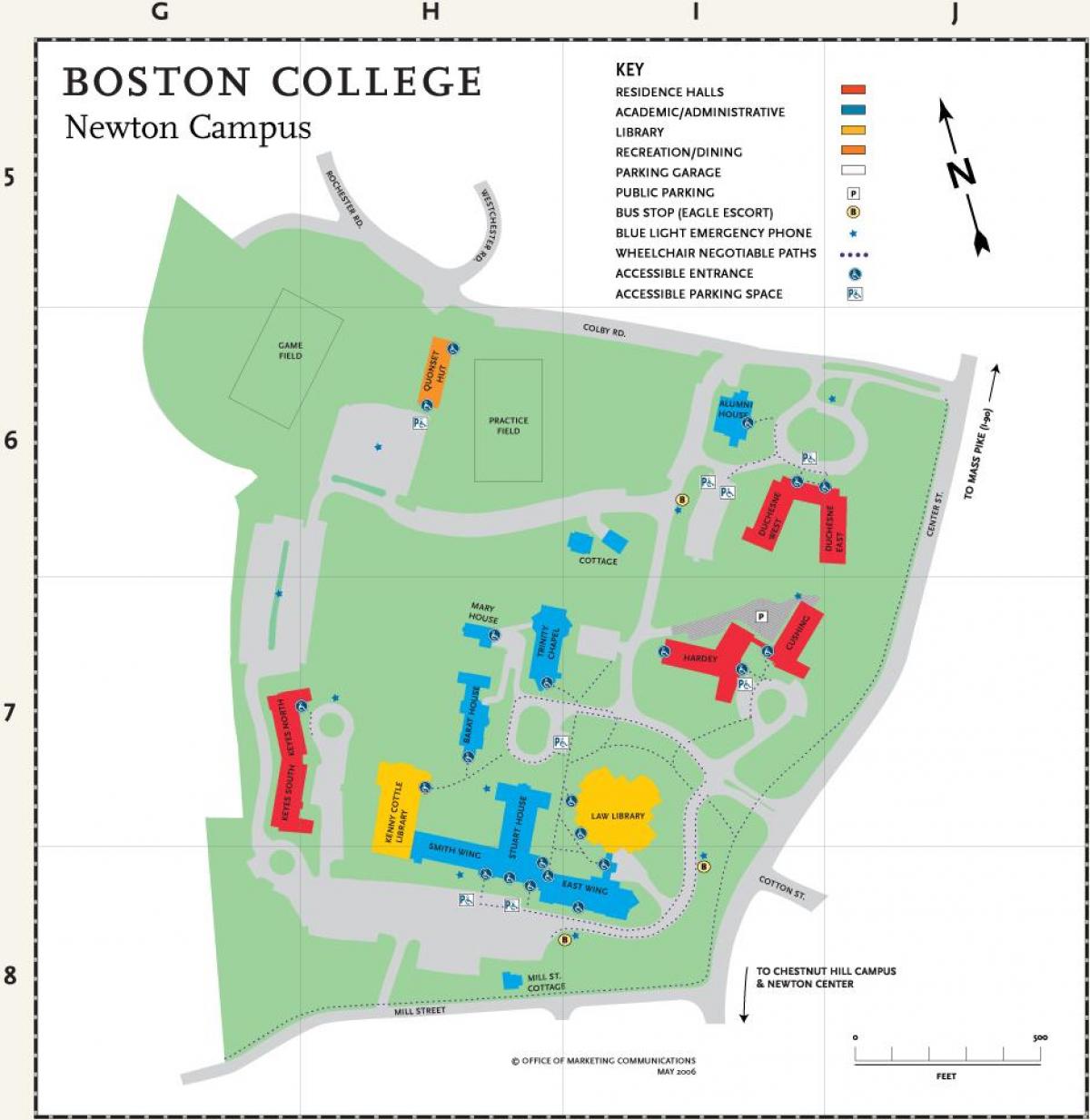 kartta Boston college