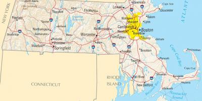 kartta boston Boston Kartta Kartat Boston Yhdysvallat kartta boston