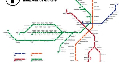 Metro Boston kartta